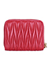 Miu Miu Matelasse Zip Around Wallet, back view